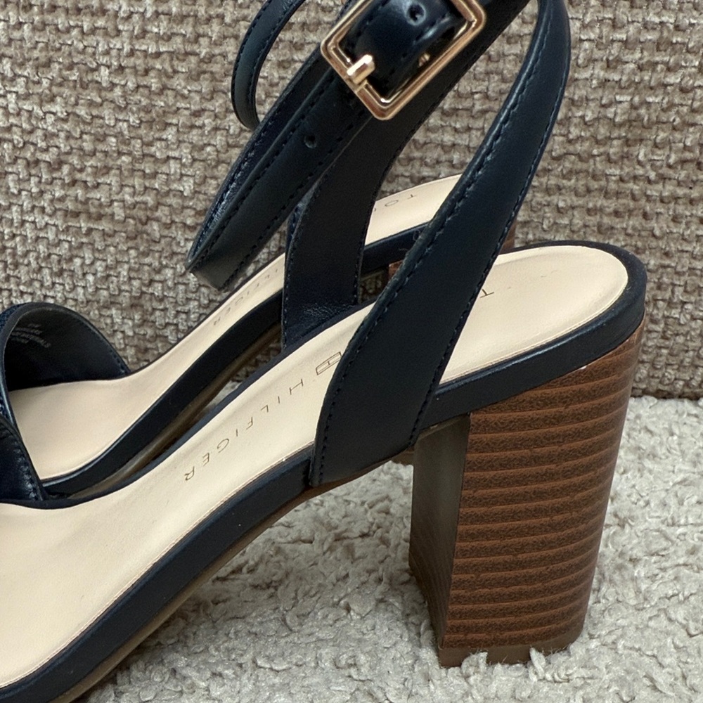Tommy Hilfiger Navy Women's Heels - Picture 5 of 6